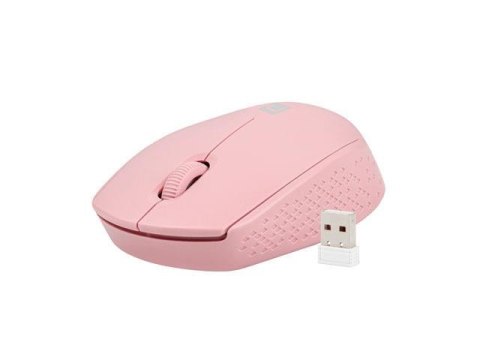 Mysz bezprzewodowa Natec Stork optyczna 1600 DPI różowa Natec