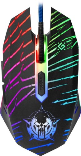 Mysz przewodowa Defender Dark Agent GM-590L 12800dpi 6P + podkładka Gaming + GRA Defender