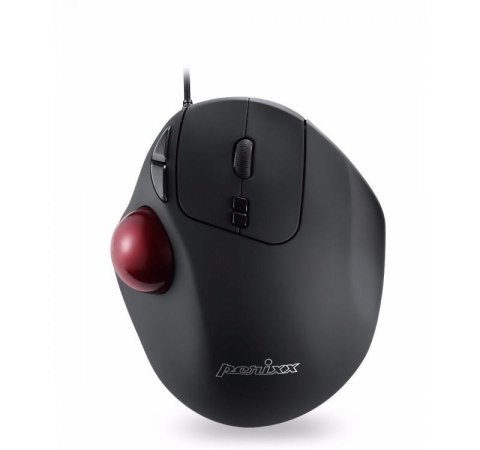 Mysz przewodowa Perixx PERIMICE 517 laserowa trackball 34mm czarna Perixx
