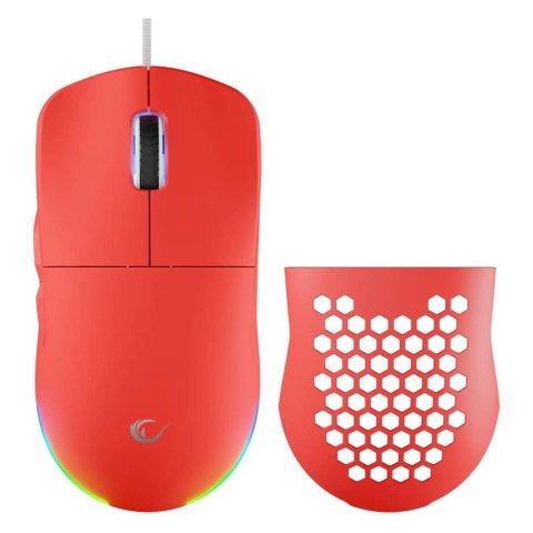 Mysz przewodowa Rampage BLINK-RED gamingowa, USB, 12800 DPI, RGB, sensor optyczny, czerwona Rampage Mysz przewodowa Rampage BLINK-RED gamingowa, USB, 12800 DPI, RGB, sensor optyczny, czerwona Rampage