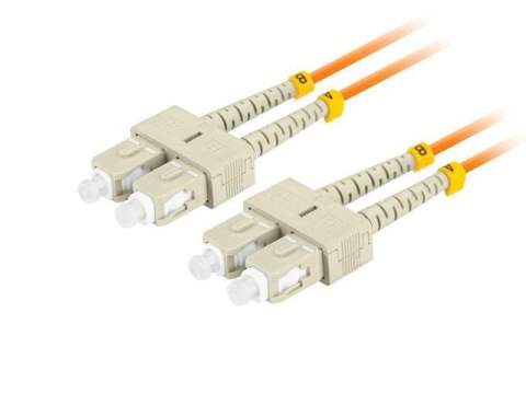 Patchcord światłowodowy Lanberg MM SC/UPC-SC/UPC DUPLEX 3.0mm OM2 50/125 LSZH 5m pomarańczowy LANBERG Patchcord światłowodowy Lanberg MM SC/UPC-SC/UPC DUPLEX 3.0mm OM2 50/125 LSZH 5m pomarańczowy LANBERG