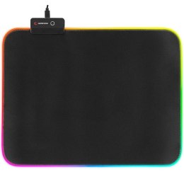 Podkładka pod mysz Rampage MP-21 gamingowa 25x33cm RGB czarna Rampage