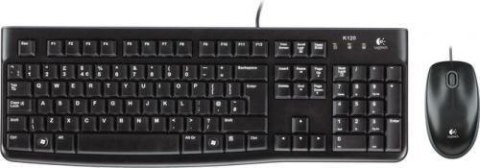 Zestaw przewodowy klawiatura + mysz Logitech Desktop MK120 USB czarny Logitech Zestaw przewodowy klawiatura + mysz Logitech Desktop MK120 USB czarny Logitech