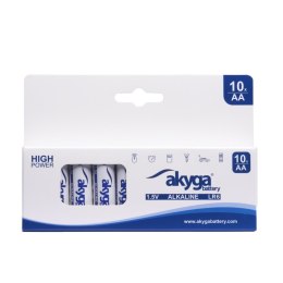 Bateria alkaliczna Akyga AKY2067 AA LR6 Zn-MnO2, 1.5V/3050mAh 10szt/kartonik AKYGA