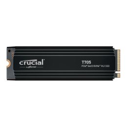 Dysk SSD Crucial T705 1TB M.2 PCIe 5.0 x4 NVMe 2.0 2280 (13600/10200MB/s) z radiatorem Crucial
