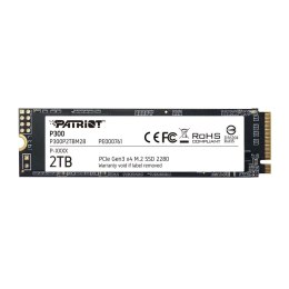 Dysk SSD Patriot P300 2TB M.2 2280 PCIe Gen3 x4 NVMe (2100/1650 MB/s) Patriot Memory