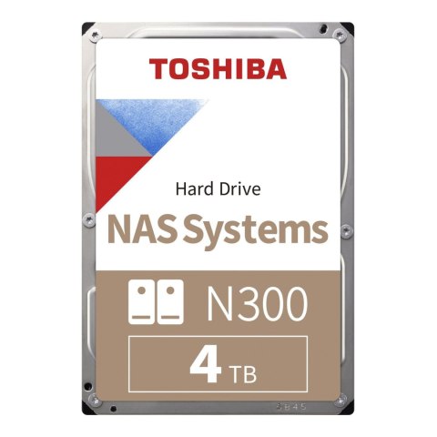 Dysk Toshiba N300 MN10ADA400ES 4TB 3,5" 7200 512MB SATA III NAS BULK Toshiba Dysk Toshiba N300 MN10ADA400ES 4TB 3,5" 7200 512MB SATA III NAS BULK Toshiba
