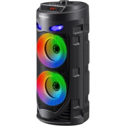 Głośnik Defender CRASHBOOM Bluetooth 16W MP3/FM/SD/USB/AUX/TWS/LED/MIC/LCD KARAOKE czarny + mikrofon + pilot Defender