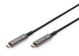 Kabel DIGITUS połączeniowy hybrydowy AOC USB 3.1 Typ C/USB Typ C 4K 60Hz 20m Digitus