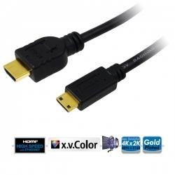 Kabel HDMI LogiLink CH0022 HDMI (A) > mini HDMI (C), 1,5m LogiLink