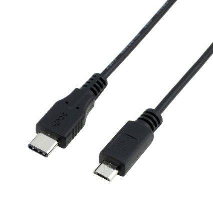 Kabel USB 2.0 Akyga AK-USB-16 micro USB B(M) - USB C(M) 1.0m czarny AKYGA Kabel USB 2.0 Akyga AK-USB-16 micro USB B(M) - USB C(M) 1.0m czarny AKYGA