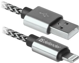 Kabel USB Defender USB-LIGHTNING 1m 2,1A biało-czarny Defender