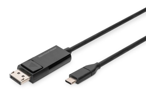 Kabel adapter DIGITUS 8K 30Hz USB Typ C/DisplayPort dwukierunkowy 2m Digitus Kabel adapter DIGITUS 8K 30Hz USB Typ C/DisplayPort dwukierunkowy 2m Digitus