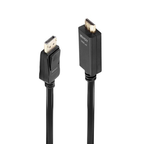 Kabel adapter LINDY DisplayPort - HDMI M/M 10.2G 1m czarny 4K UHD 30Hz LINDY