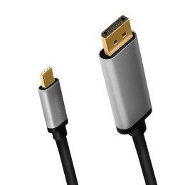 Kabel adapter LogiLink CUA0100 USB-C - DisplyPort, 4K, czarny 1,8m LogiLink