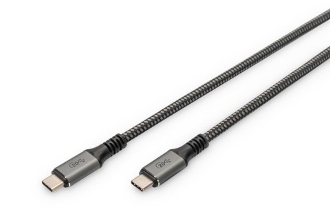 Kabel połączeniowy DIGITUS PREMIUM USB 4.0 Typ USB C/USB C M/M 20Gbps PD 3.0 60W 8K 30Hz czarny nylon 3m Digitus Kabel połączeniowy DIGITUS PREMIUM USB 4.0 Typ USB C/USB C M/M 20Gbps PD 3.0 60W 8K 30Hz czarny nylon 3m Digitus