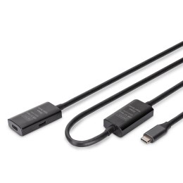 Kabel przedłużający aktywny DIGITUS DA-73109, USB 3.2 Gen1, 5Gbps, USB-C - USB-C, 10m Digitus