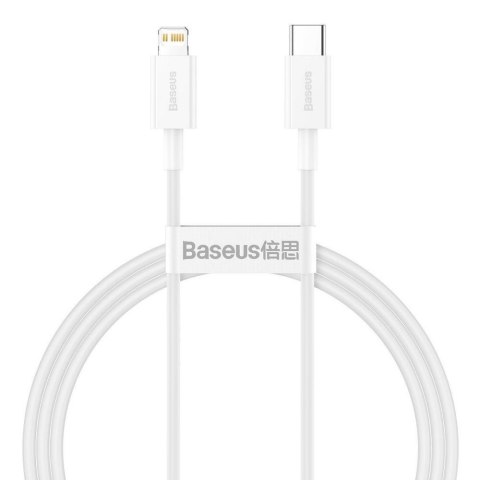 Kabel przewód USB-C / Typ-C - Lightning / iPhone 100cm Baseus CATLYS-A02 z obsługą szybkiego ładowania 20W PD Baseus Kabel przewód USB-C / Typ-C - Lightning / iPhone 100cm Baseus CATLYS-A02 z obsługą szybkiego ładowania 20W PD Baseus
