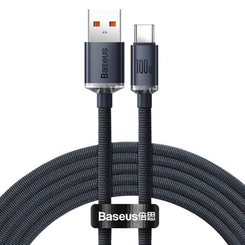 Kabel przewód USB - USB-C / Typ-C 120cm Baseus CAJY000401 z obsługą szybkiego ładowania 100W Baseus Kabel przewód USB - USB-C / Typ-C 120cm Baseus CAJY000401 z obsługą szybkiego ładowania 100W Baseus