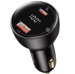 Ładowarka samochodowa Baseus TZCCZX-01 100W z gniazdem USB QC3.0 oraz USB-C PD 3.0 PPS Baseus