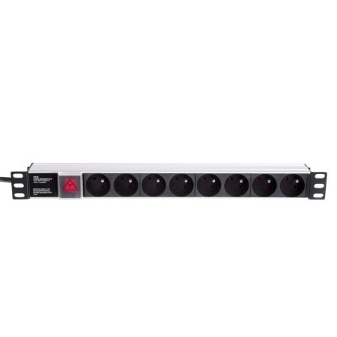 Listwa zasilająca PDU Netrack 19'' 1U, 230V/16A, 8xE, ALU NETRACK Listwa zasilająca PDU Netrack 19'' 1U, 230V/16A, 8xE, ALU NETRACK