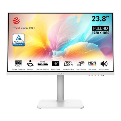 Monitor MSI 23,8" Modern MD2412PW HDMI USB-C głośniki MSI Monitor MSI 23,8" Modern MD2412PW HDMI USB-C głośniki MSI