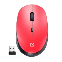 Mysz bezprzewodowa Defender AURIS MB-027 optyczna bezklikowa silent 1600dpi czerwona Defender