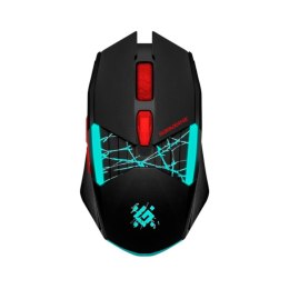 Mysz bezprzewodowa Defender HORRODINE GM-237 optyczna 3200dpi czarna RGB AKUMULATOR 6 przycisków Gaming Defender