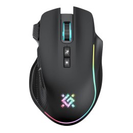 Mysz bezprzewodowa Defender THUNDER GM-213 optyczna 1600dpi czarna RGB AKUMULATOR 8 przycisków Gaming Defender
