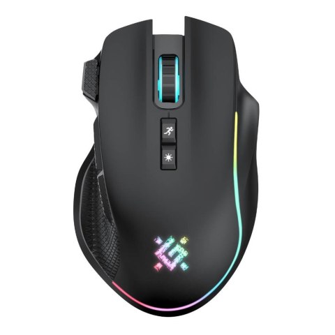 Mysz bezprzewodowa Defender THUNDER GM-213 optyczna 1600dpi czarna RGB AKUMULATOR 8 przycisków Gaming Defender Mysz bezprzewodowa Defender THUNDER GM-213 optyczna 1600dpi czarna RGB AKUMULATOR 8 przycisków Gaming Defender