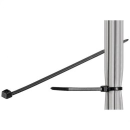 Opaski nylonowe Techly zaciskowe 100x2,5mm, 100 szt., czarne Techly