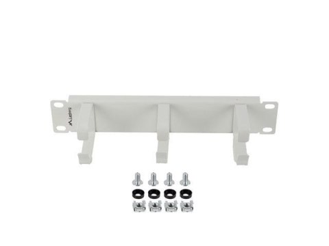 Organizer kabli Lanberg 10" 1U z 3 metalowymi uchwytami typ B Szary LANBERG Organizer kabli Lanberg 10" 1U z 3 metalowymi uchwytami typ B Szary LANBERG