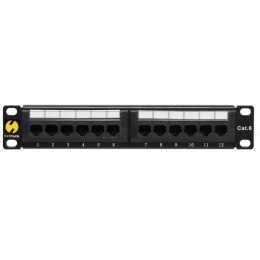 Patch panel 10'' Netrack 12-portów kat. 6 UTP NETRACK