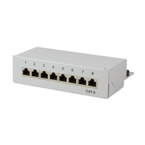 Patch panel stacjonarny LogiLink NP0016A 8x RJ45 kat.6 ekranowany LogiLink Patch panel stacjonarny LogiLink NP0016A 8x RJ45 kat.6 ekranowany LogiLink