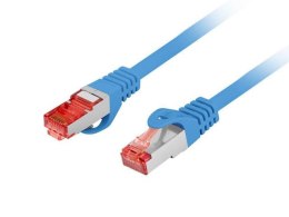 Patchcord Lanberg S/FTP kat.6 15m LSZH CU fluke passed niebieski LANBERG
