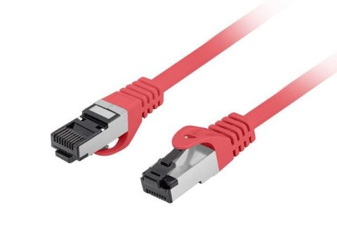 Patchcord Lanberg S/FTP kat.8.1 1m LSZH CU fluke passed czerwony LANBERG Patchcord Lanberg S/FTP kat.8.1 1m LSZH CU fluke passed czerwony LANBERG