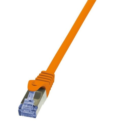 Patchcord LogiLink CQ3048S Cat.6A S/FTP 1,5m pomarańczowy LogiLink Patchcord LogiLink CQ3048S Cat.6A S/FTP 1,5m pomarańczowy LogiLink