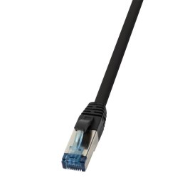 Patchcord LogiLink CQ6035S Cat.6A S/FTP PUR 1,00m czarny LogiLink