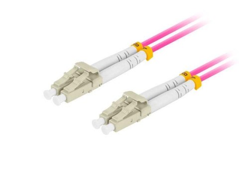 Patchcord światłowodowy Lanberg MM LC/UPC-LC/UPC DUPLEX 3.0mm OM4 50/125 LSZH 10m fioletowy LANBERG Patchcord światłowodowy Lanberg MM LC/UPC-LC/UPC DUPLEX 3.0mm OM4 50/125 LSZH 10m fioletowy LANBERG