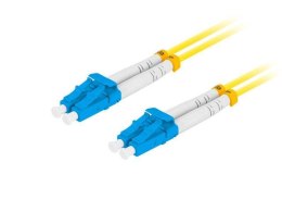 Patchcord światłowodowy Lanberg SM LC/UPC-LC/UPC DUPLEX 3.0MM LSZH G657A1 0.5m żółty LANBERG