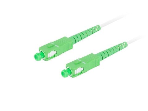 Patchcord światłowodowy Lanberg SM SC/APC-SC/APC SIMPLEX 3.0mm G657B3 30m biały LANBERG Patchcord światłowodowy Lanberg SM SC/APC-SC/APC SIMPLEX 3.0mm G657B3 30m biały LANBERG