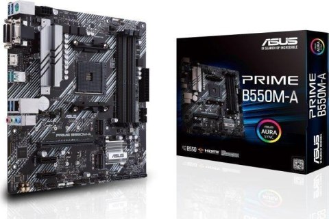 Płyta Asus PRIME B550M-A /AMD B550/SATA3/M.2/USB3.1/PCIe4.0/AM4/mATX Asus Płyta Asus PRIME B550M-A /AMD B550/SATA3/M.2/USB3.1/PCIe4.0/AM4/mATX Asus