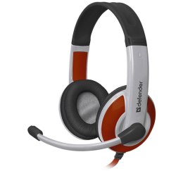 Słuchawki z mikrofonem Defender WARHEAD G-120 Gaming biało-czerwone + GRA Defender