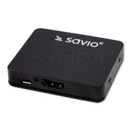 Splitter Savio CL-93 HDMI, 1x2 Full HD 4K Savio