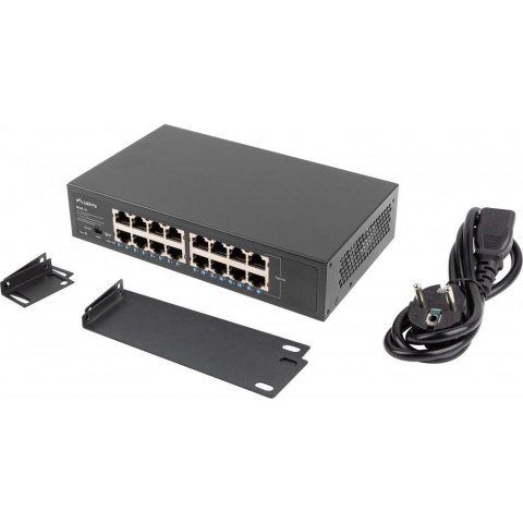 Switch niezarządzalny Lanberg 16x 1Gb Gigabit Ethernet Rack 10"/19" LANBERG Switch niezarządzalny Lanberg 16x 1Gb Gigabit Ethernet Rack 10"/19" LANBERG