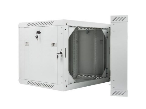 Szafa instalacyjna Rack dwusekcyjna wisząca 19" 9U 600x600 szara Lanberg (flat pack) LANBERG Szafa instalacyjna Rack dwusekcyjna wisząca 19" 9U 600x600 szara Lanberg (flat pack) LANBERG