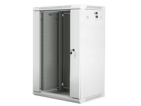 Szafa instalacyjna Rack wisząca 19" 18U 600x450 szara Lanberg (flat pack) LANBERG Szafa instalacyjna Rack wisząca 19" 18U 600x450 szara Lanberg (flat pack) LANBERG