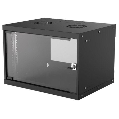 Szafa wisząca Intellinet BASIC, 6U, 540x400, Rack 19", szklane drzwi, FLATPACK, czarna Intellinet Szafa wisząca Intellinet BASIC, 6U, 540x400, Rack 19", szklane drzwi, FLATPACK, czarna Intellinet
