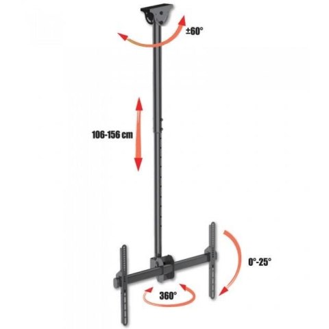 Uchwyt sufitowy Techly 37"-70", 50kg regulowany Techly Uchwyt sufitowy Techly 37"-70", 50kg regulowany Techly