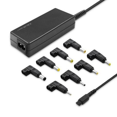 Zasilacz sieciowy uniwersalny Qoltec 45W | 8 wtyczek | +kabel zasilający Qoltec